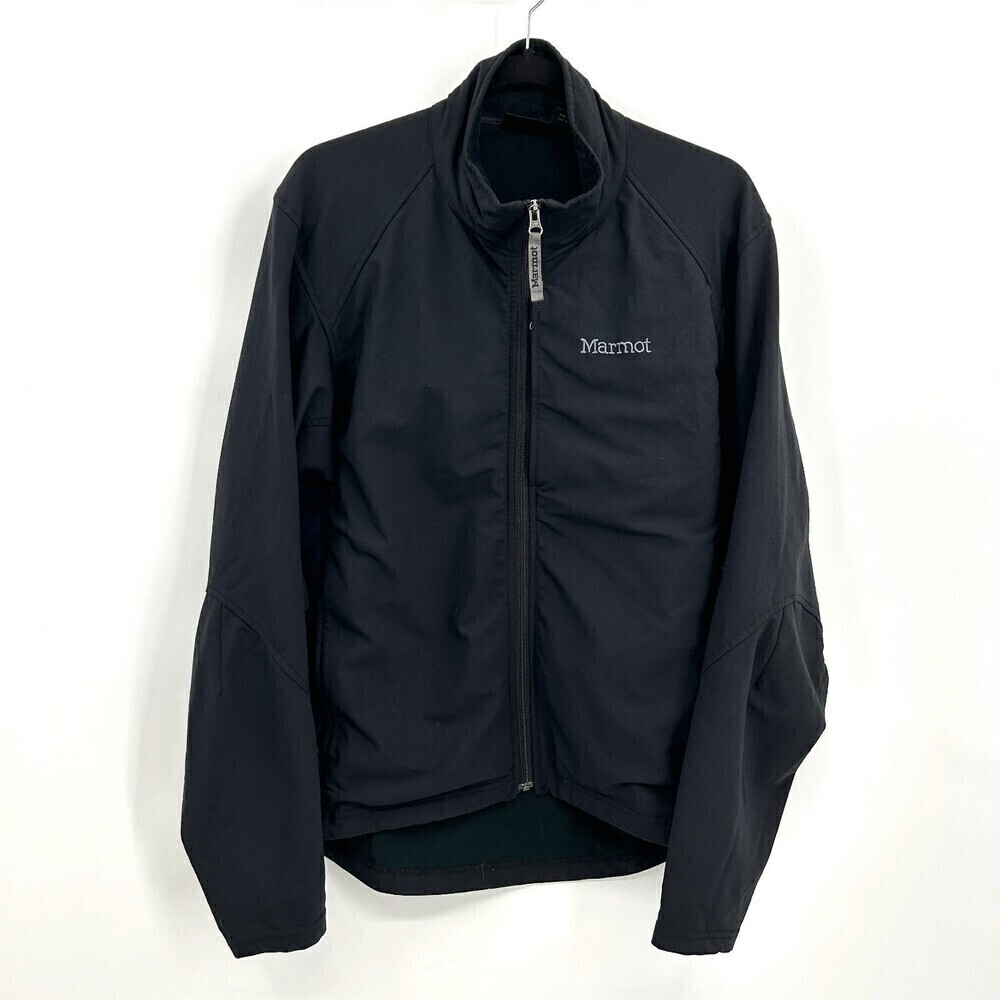 MARMOT Men's Black Full Zip Nylon Outdoor Performance Jacket Size Medium